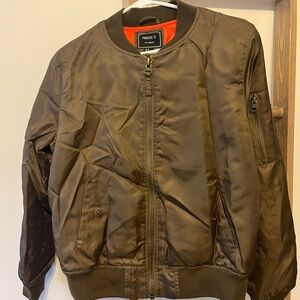 Forever 21 Women’s Olive Green Bomber Jacket